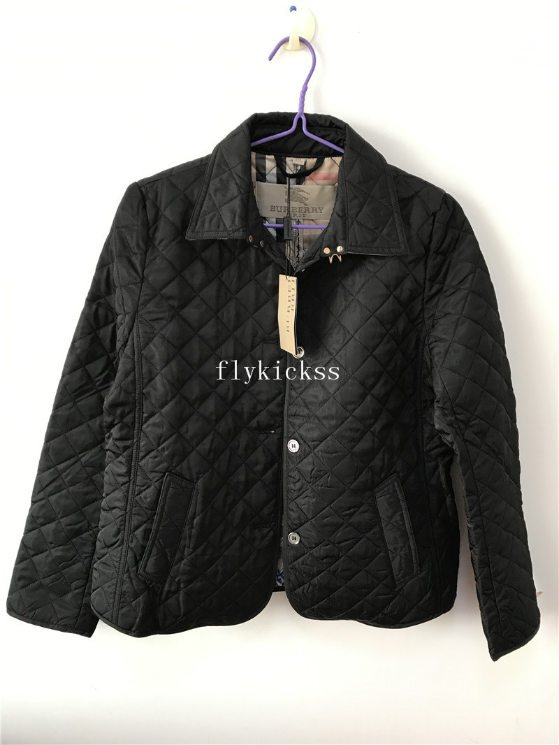 Burberry Winter Coats Women Black Ladies Jackets Overcoats